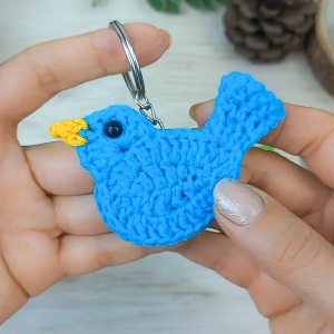 Easy Crochet Bird Keychain Pattern 6