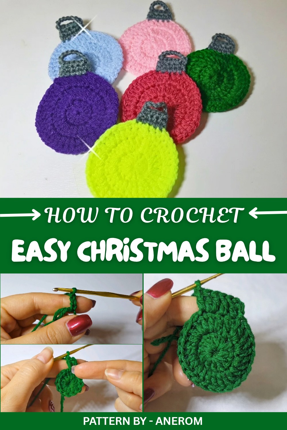 Easy Crochet Christmas Ball Pattern