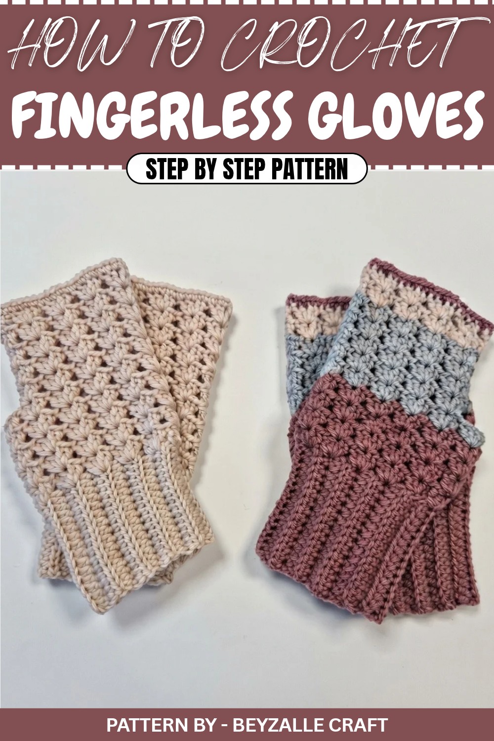 Easy Crochet Fingerless Gloves Pattern