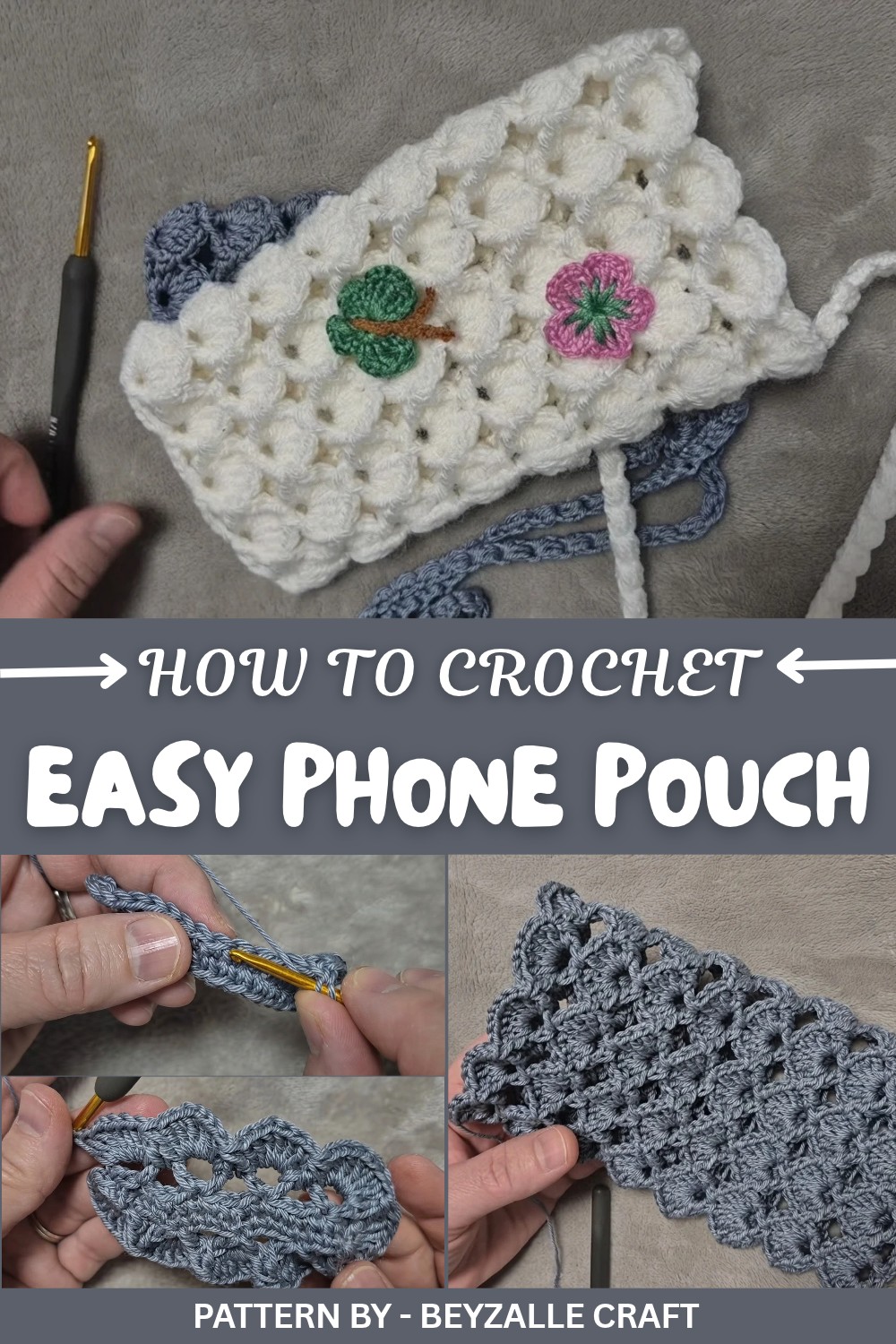 Easy Crochet Phone Pouch Pattern