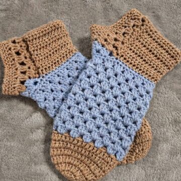 Easy Crochet Socks Slippers Pattern 6