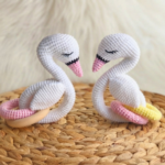 Easy Crochet Swan Teether Pattern 8