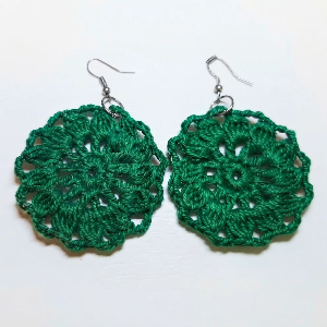 Easy Spring Crochet Earrings Pattern 6