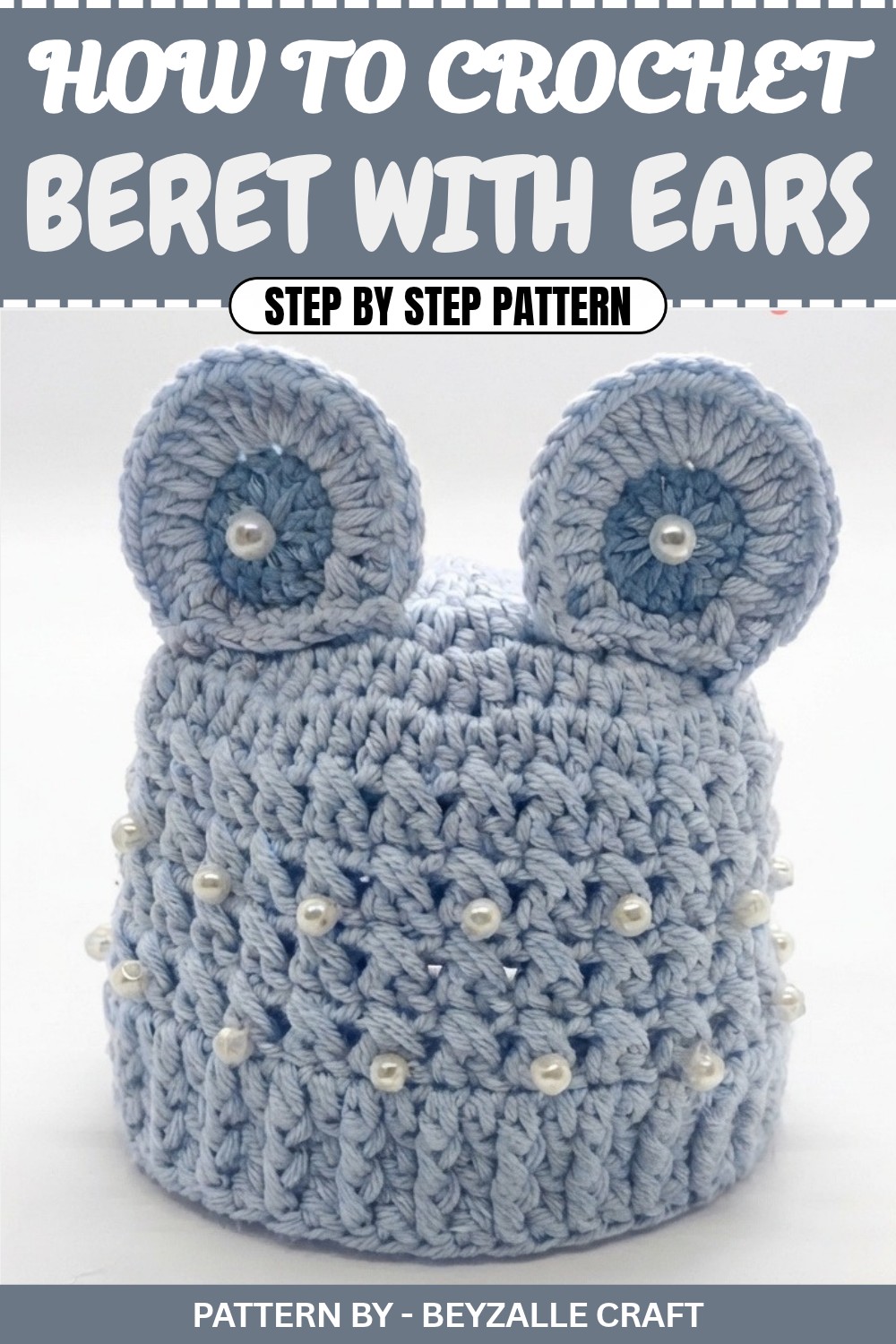 Free Crochet Beret With Ears Pattern