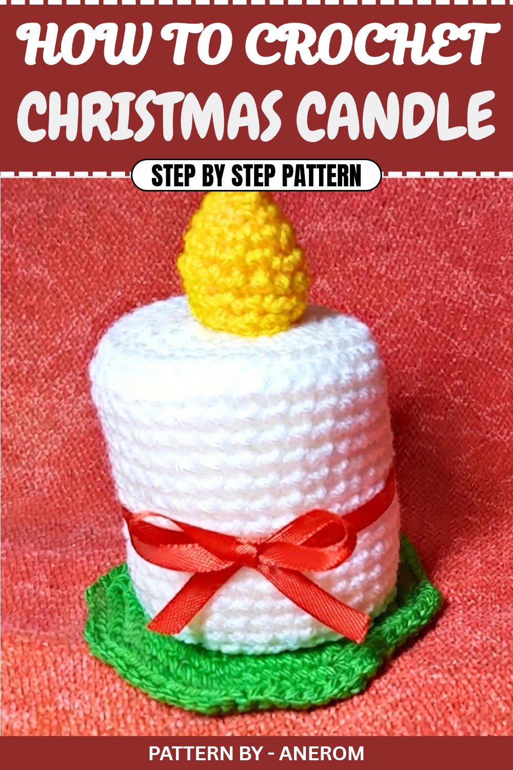 Free Crochet Christmas Candle Pattern