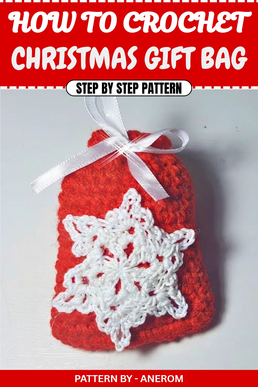 Free Crochet Christmas Gift Bag Pattern