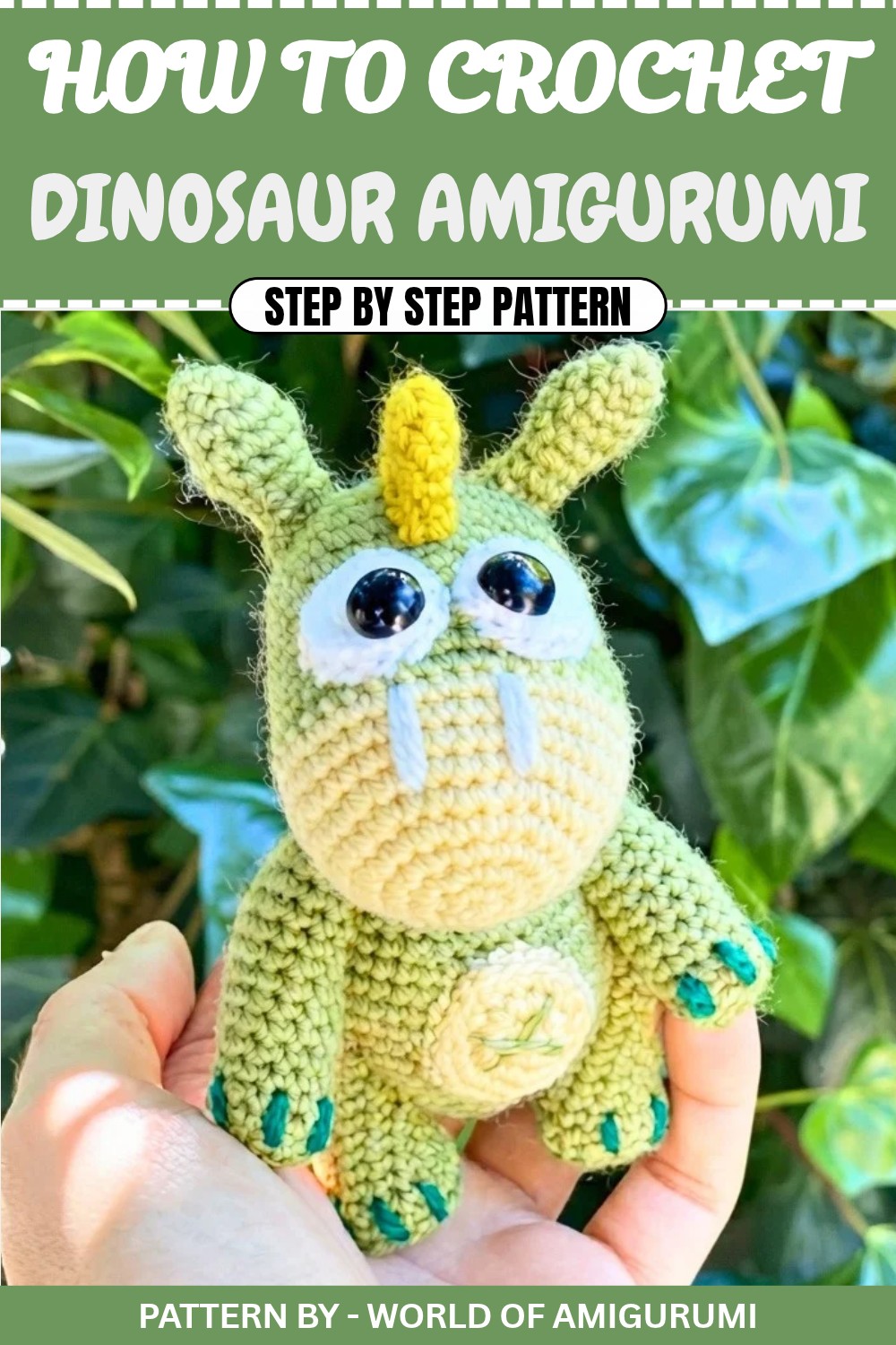 Free Crochet Dinosaur Amigurumi Pattern