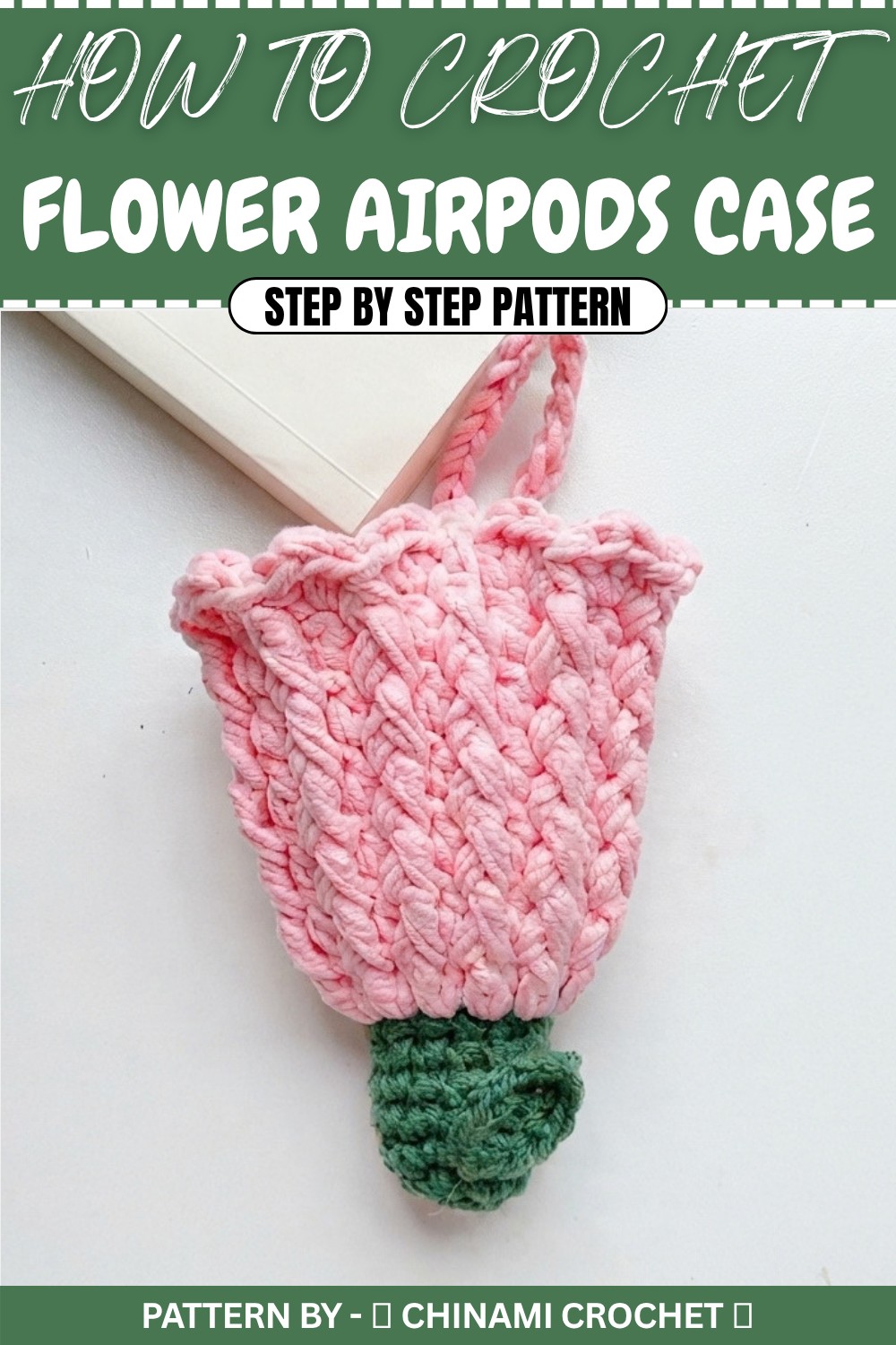Free Crochet Flower AirPods Case Pattern