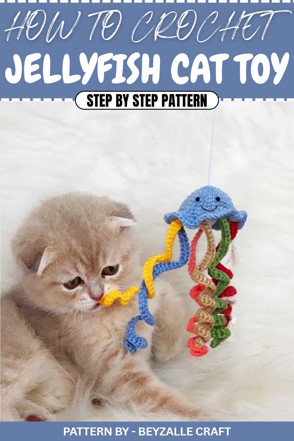 Free Crochet Jellyfish Cat Toy Pattern