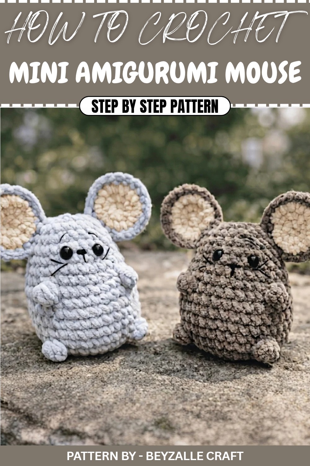Free Crochet Mini Amigurumi Mouse Pattern