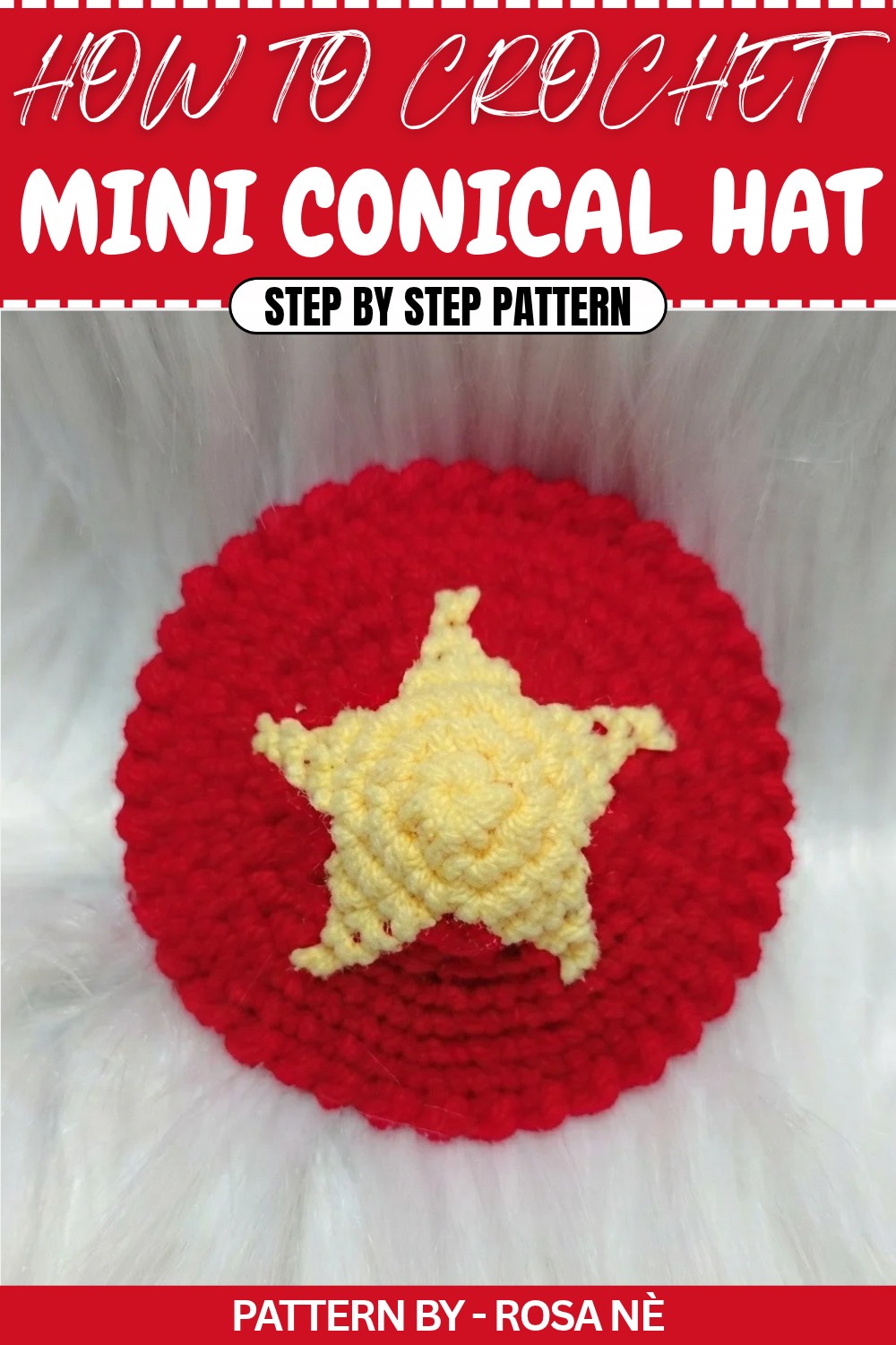 Free Crochet Mini Conical Hat Pattern