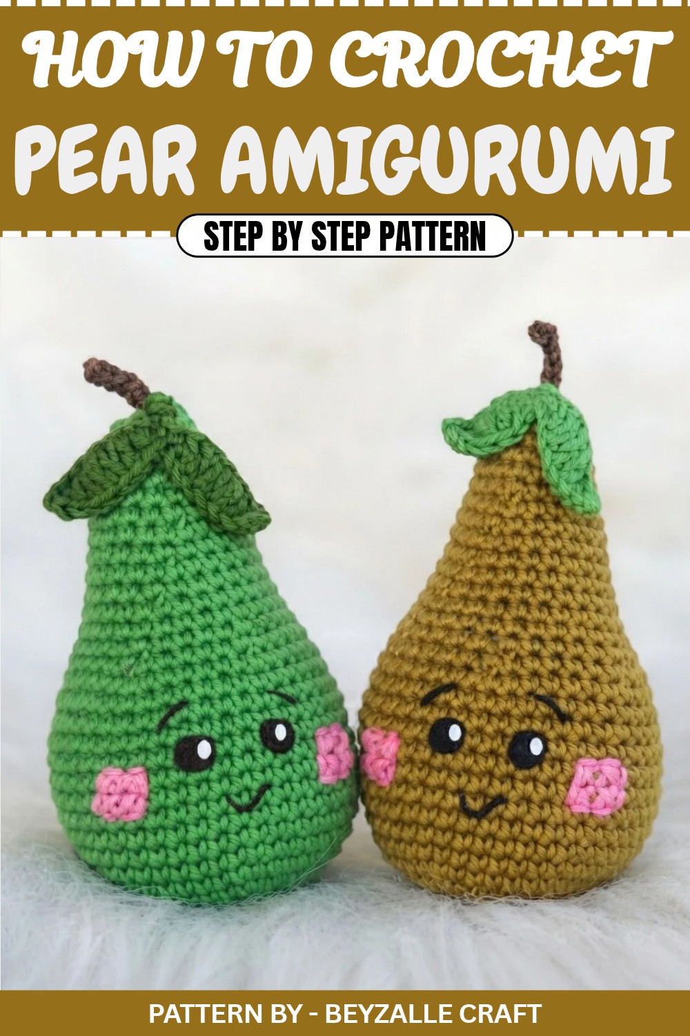 Free Crochet Pear Amigurumi Pattern