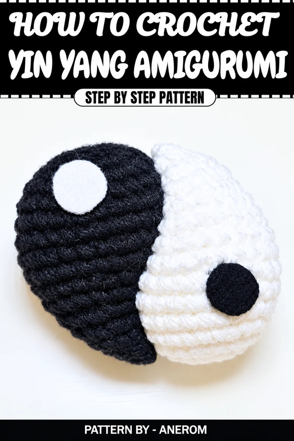 Free Crochet Yin Yang Amigurumi Pattern