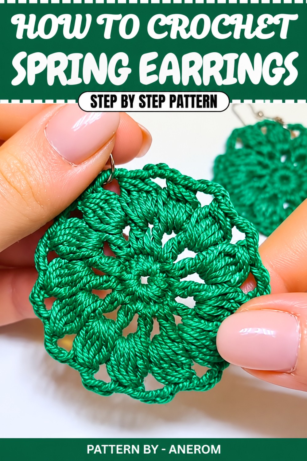 Free Spring Crochet Earrings Pattern