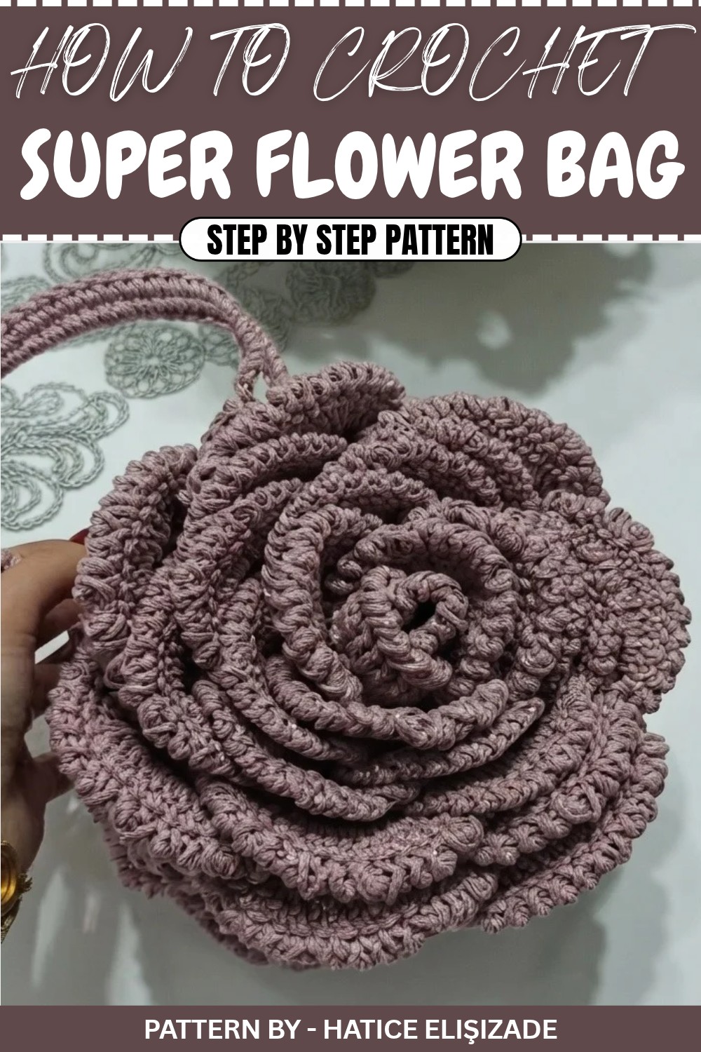 Free Super Crochet Flower Bag Pattern