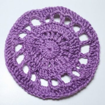 Handmade Crochet Coasters Pattern 5