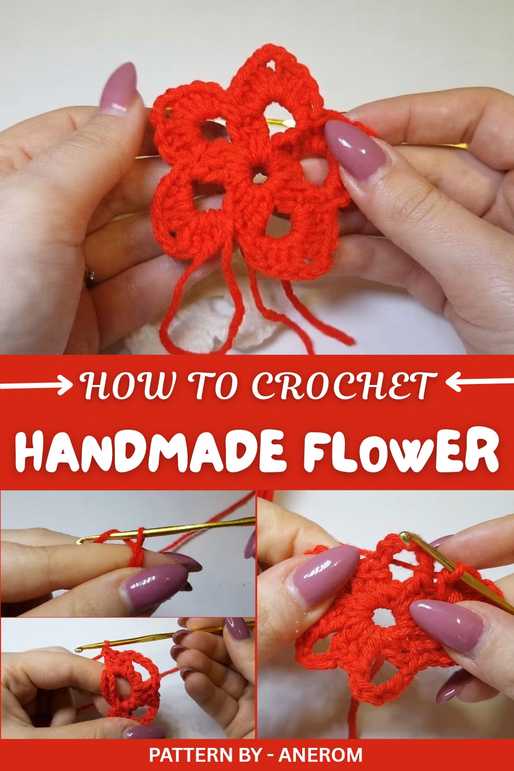 Handmade Crochet Flower Pattern
