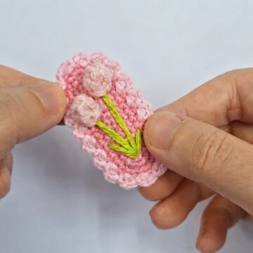 Handmade Crochet Hair Clip Pattern 6