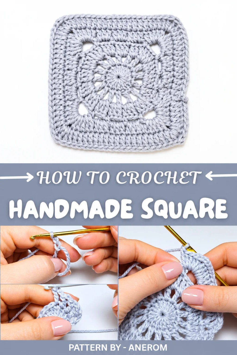 Handmade Crochet Square Pattern