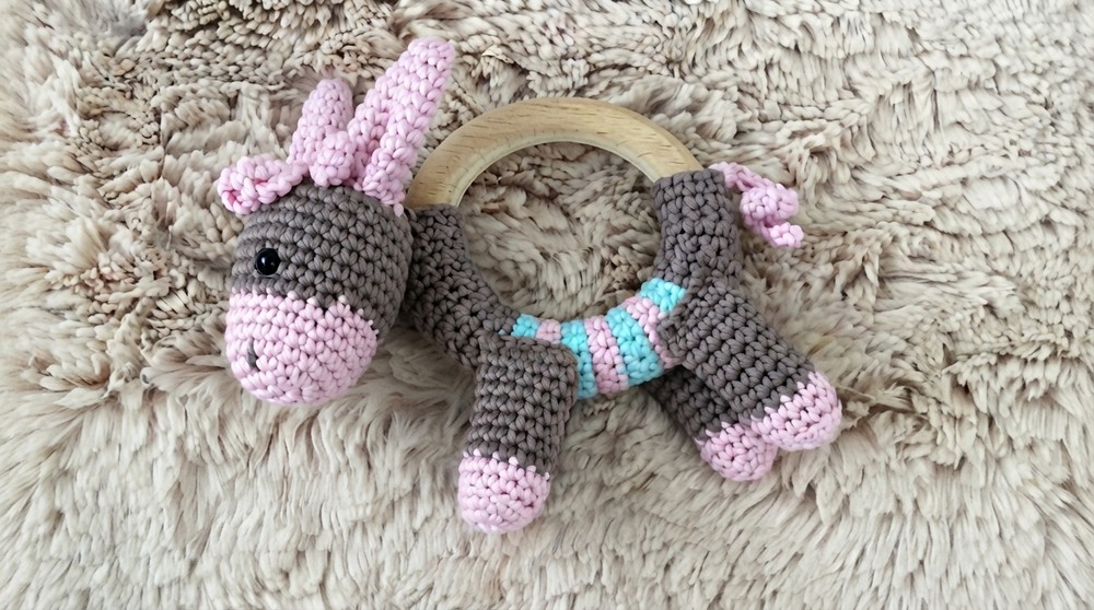 Quick Crochet Donkey Teether Pattern 7