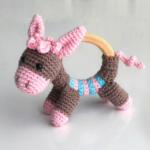Quick Crochet Donkey Teether Pattern 8
