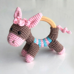 Quick Crochet Donkey Teether Pattern 8