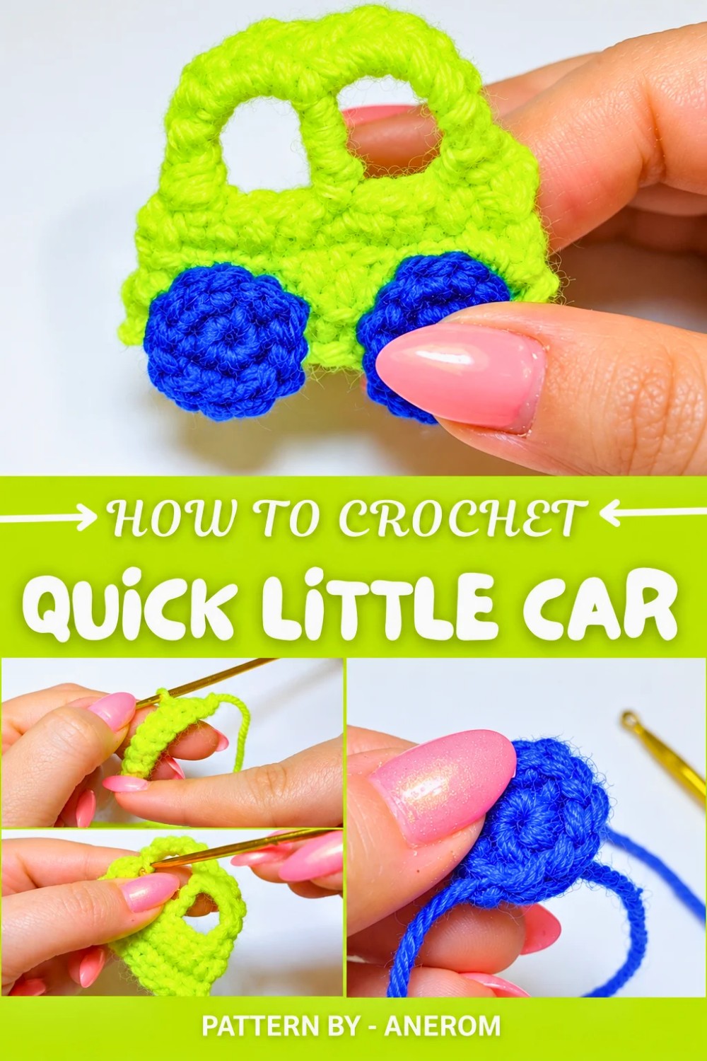 Quick Crochet Little Car Pattern