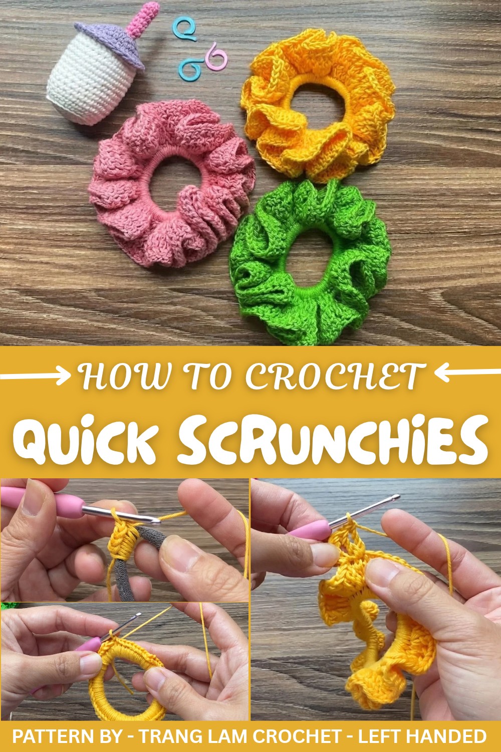 Quick Crochet Scrunchies Pattern
