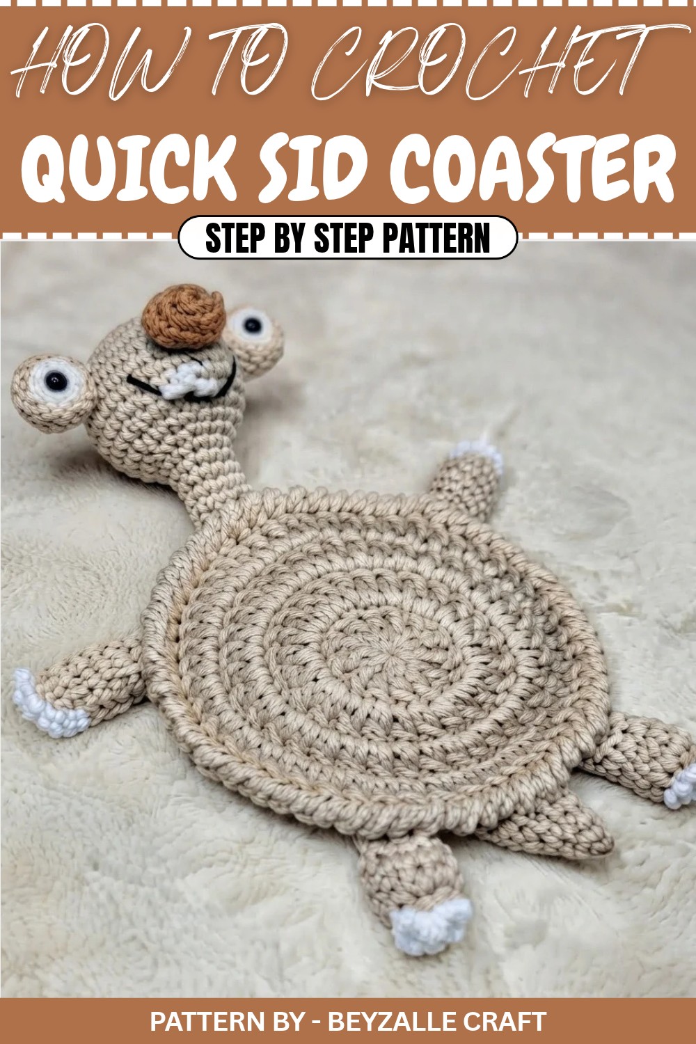 Quick Crochet Sid Coaster Pattern