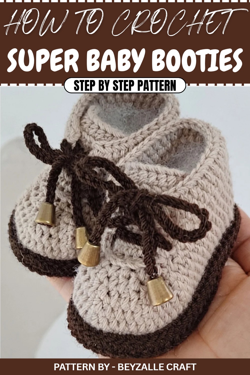 Super Crochet Baby Booties Pattern