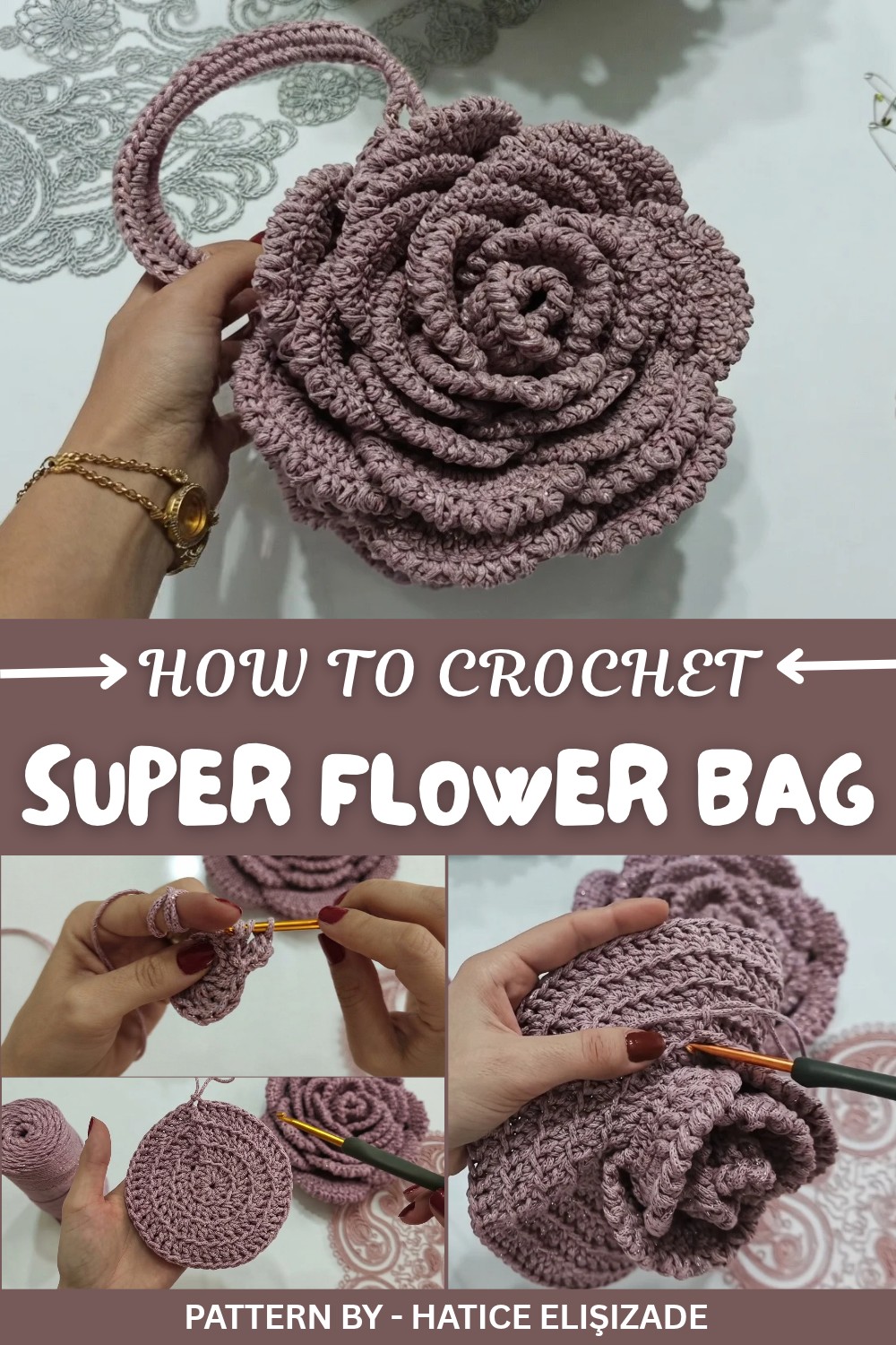 Super Crochet Flower Bag Pattern